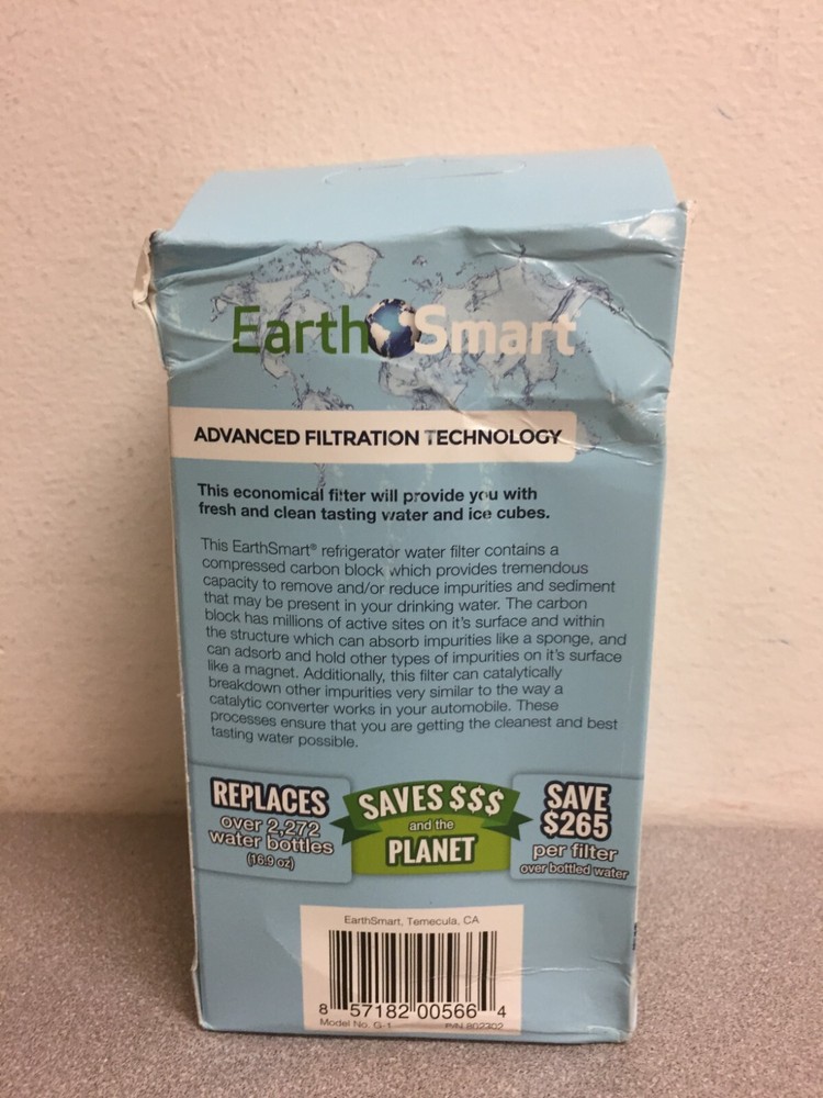 EarthSmart 102612 G-1 Refrigerator Replacement Filter For GE MWF