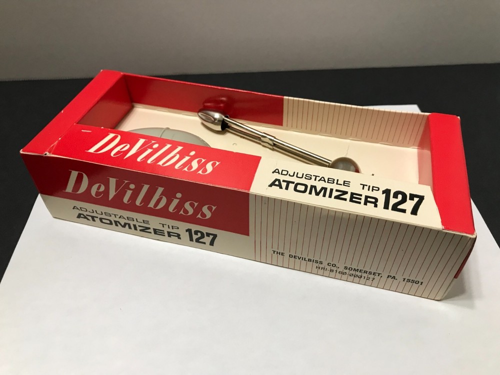 DeVilbiss - Adjustable Tip Glass Bottle Atomizer - Model 127