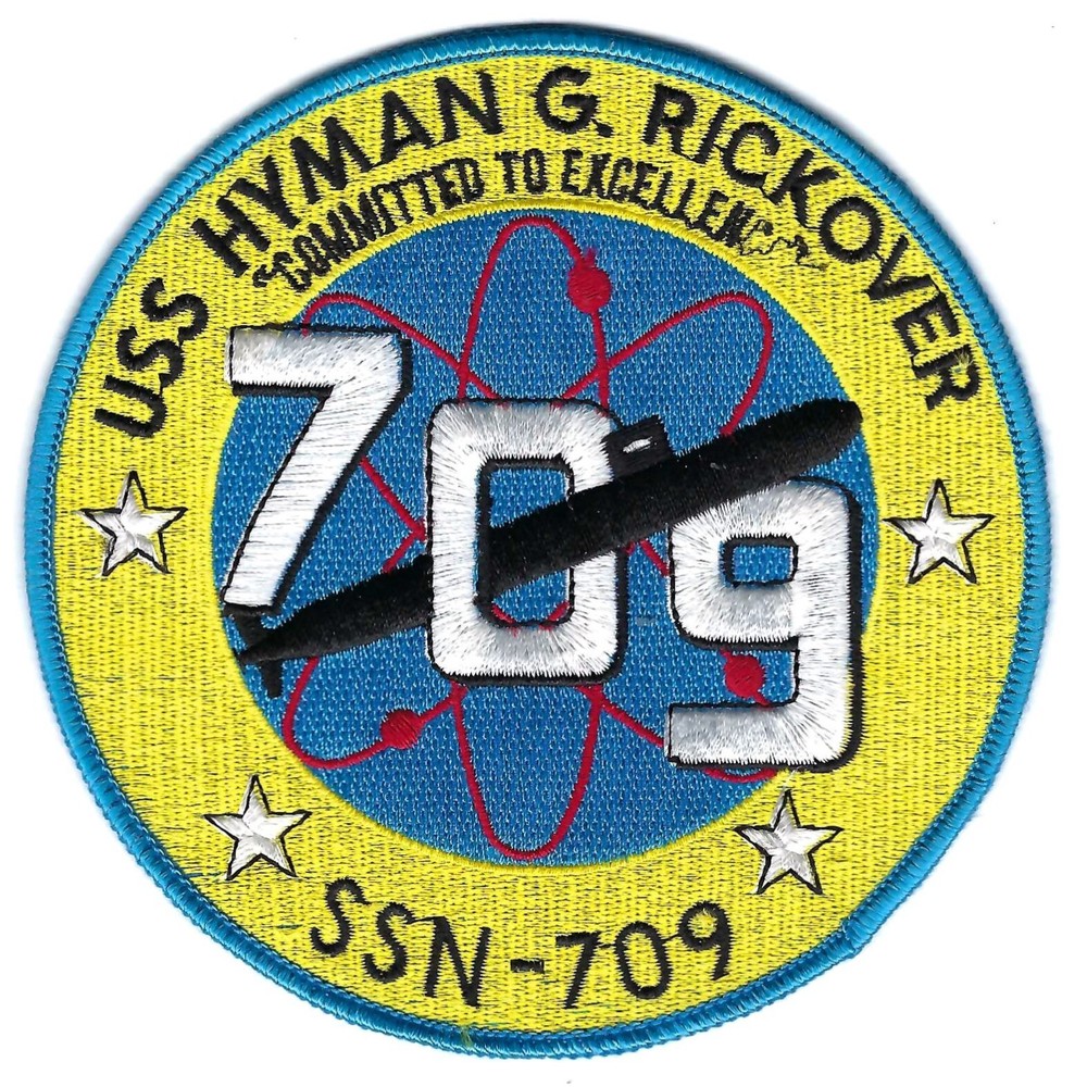 SSN-709 USS HYMAN G. RICKOVER patch