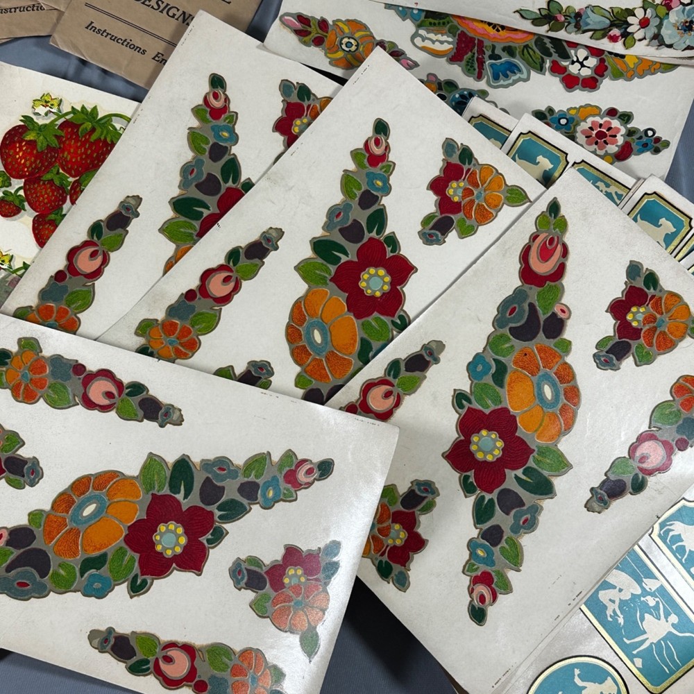 LOT Vintage Decal Transfers