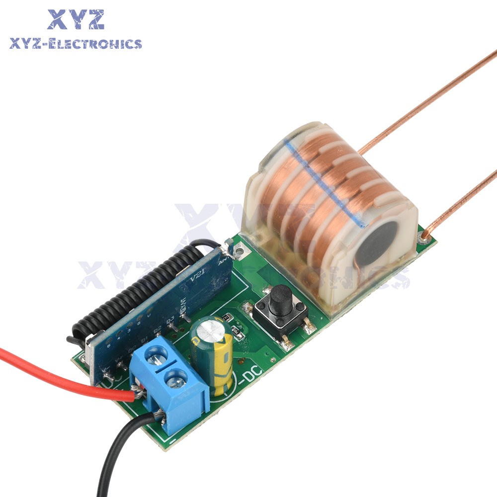 DC 3.7V High Voltage Module 50M Remote Control Arc Igniter Lighter Booster Coil