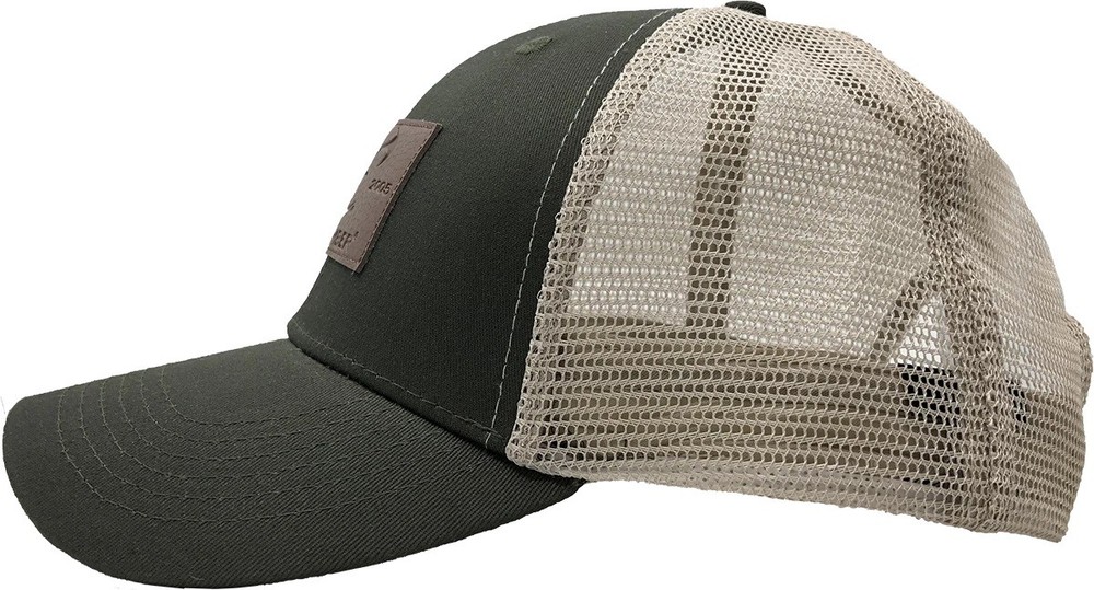 New True Timber Olive Leather Patch Cap