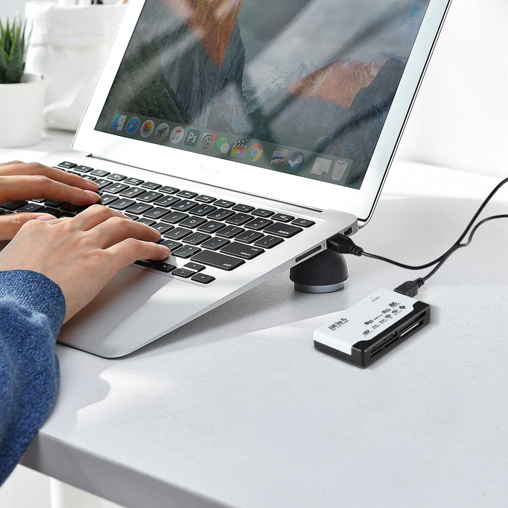 6 In 1 Memory Card Reader Writer Adapter USB 2.0 High Speed Micro SD/SD/SDXC/CF