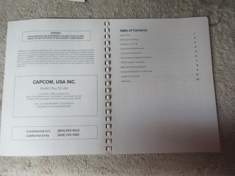 ROUGH RANGER SUNA CAPCOM video game manual