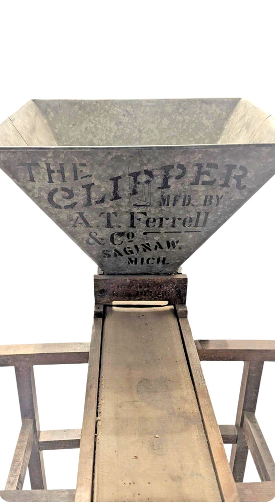ANTIQUE A.T. Ferrell Clipper Bean or Seed Sorter 1902