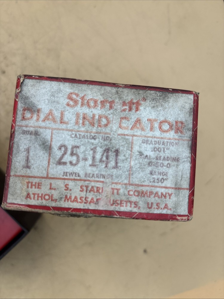 STARRETT No 25-141- S Dial Indicator .500" range