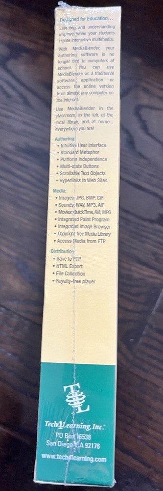 Media Blender Multimedia For The Next Generation Tech4Learning NEW SEALED 2003