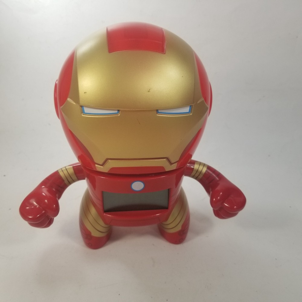 Marvel Iron Man Alarm Clock Digital Red Gold