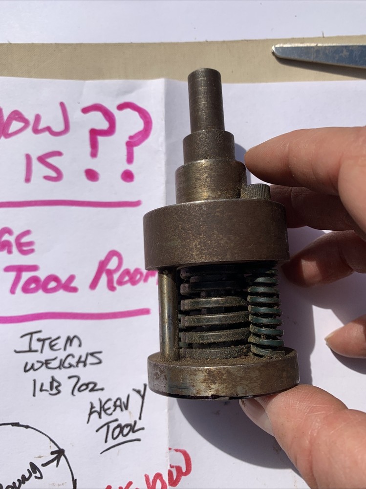 know nothing. selling machinist tool spacer spring 1/2” shaft part bit unknown