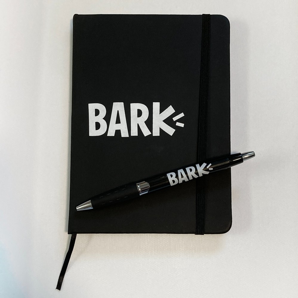 Official BarkBox "BARK" Journal Notebook Notepad and Pen Set - NEW
