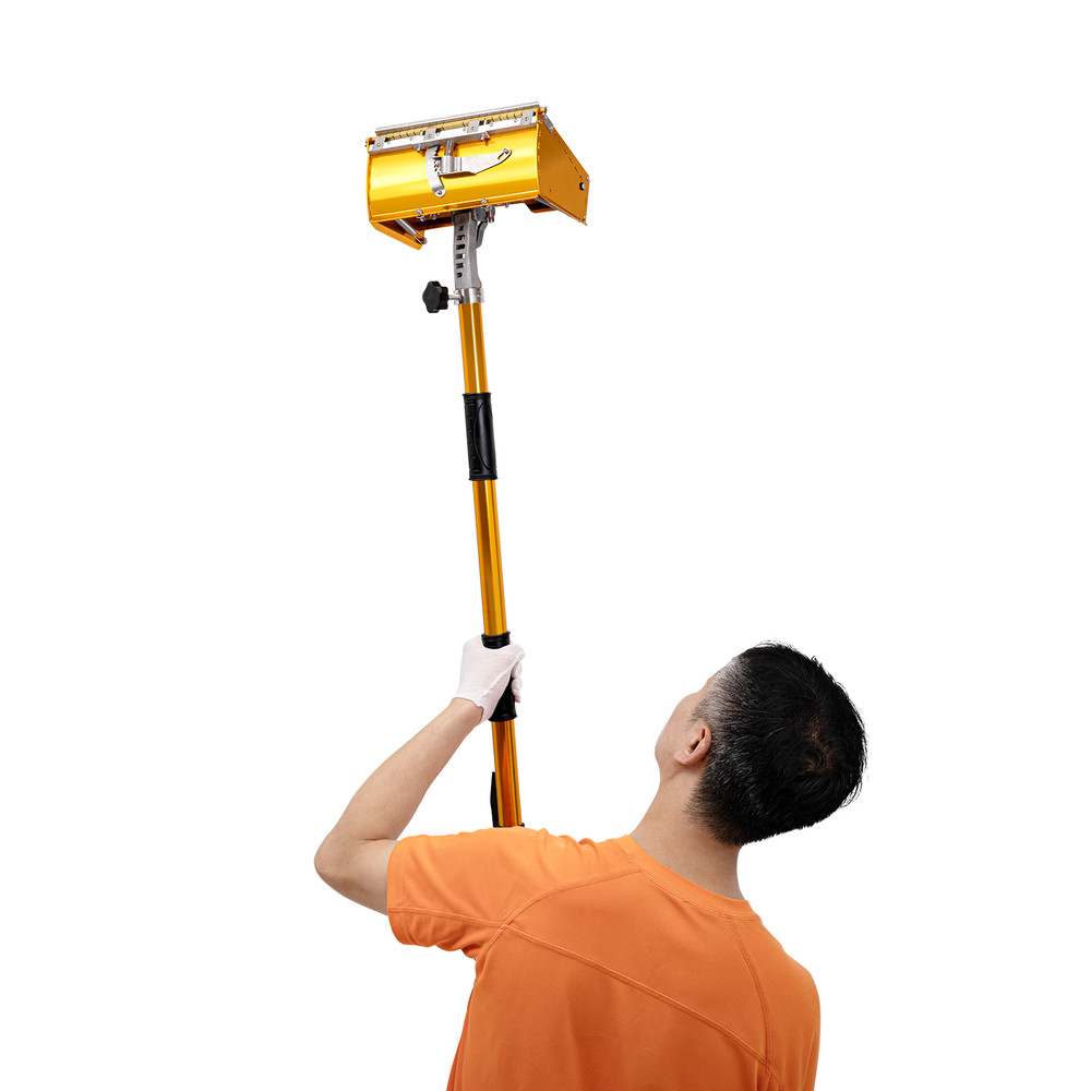 10" Drywall Taping Tools Flat Finishing Box Set w/ 40''-64'' Extendable HandleUS