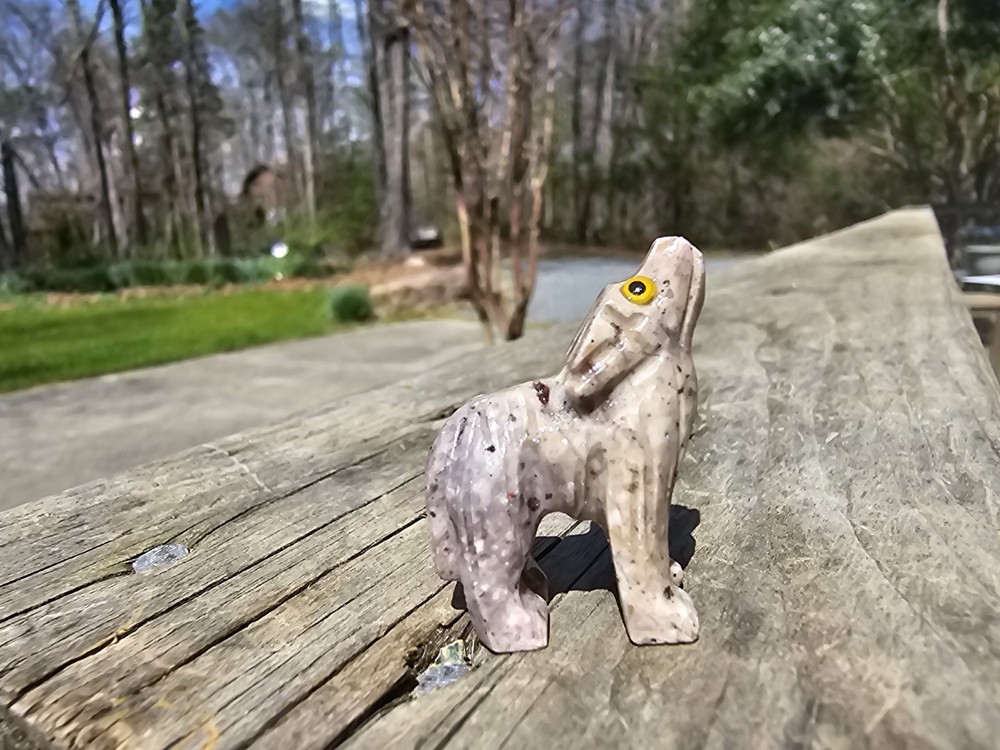 Agate Stone Wolf Small