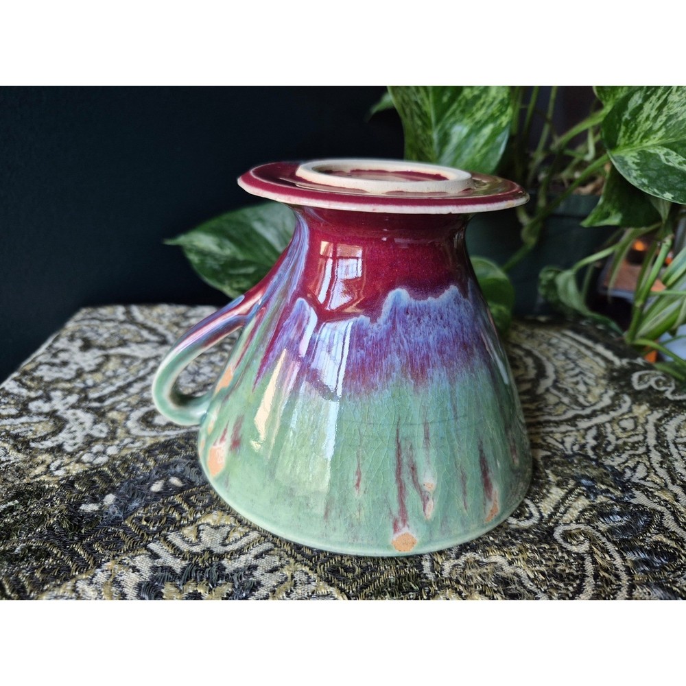 Handmade Pottery Pour Over Coffee Dripper Ceramic Studio Filter Cone