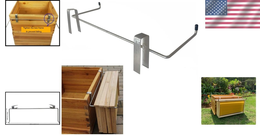 Beekeeping Frame Holder - Durable Steel Tool with Space-Saving Design