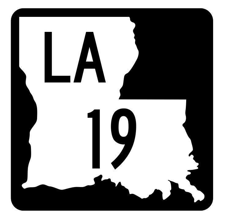 Louisiana State Highway 19 Sticker Decal