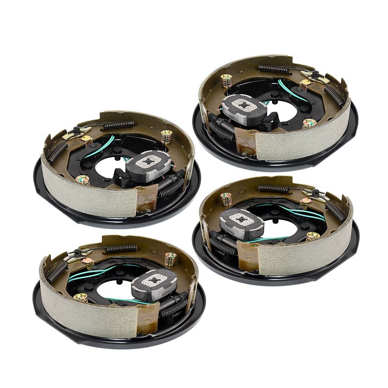 (4pcs) 10" x 2-1/4" Electric Trailer Brake Assembly Right Left For 3500lb axle