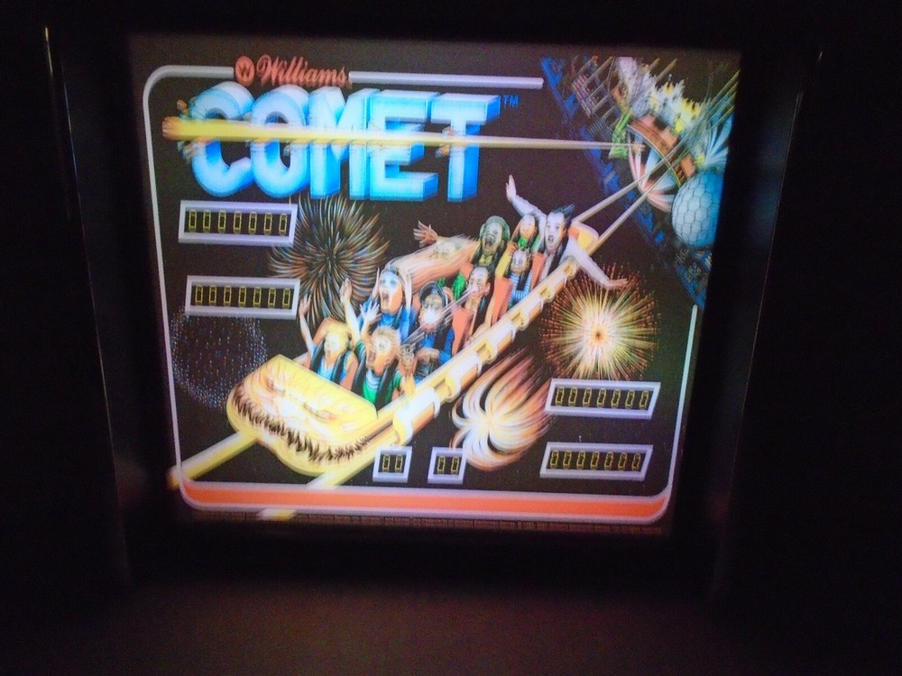 Williams Comet Pinball Head LED Display light box