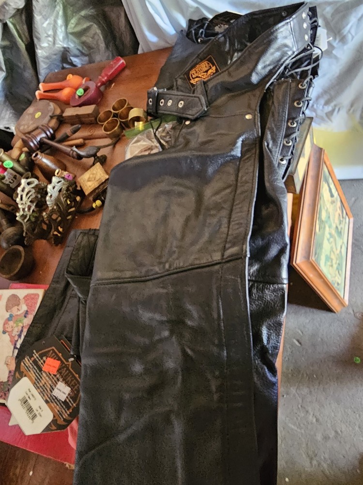 Leather Chaps And Vest