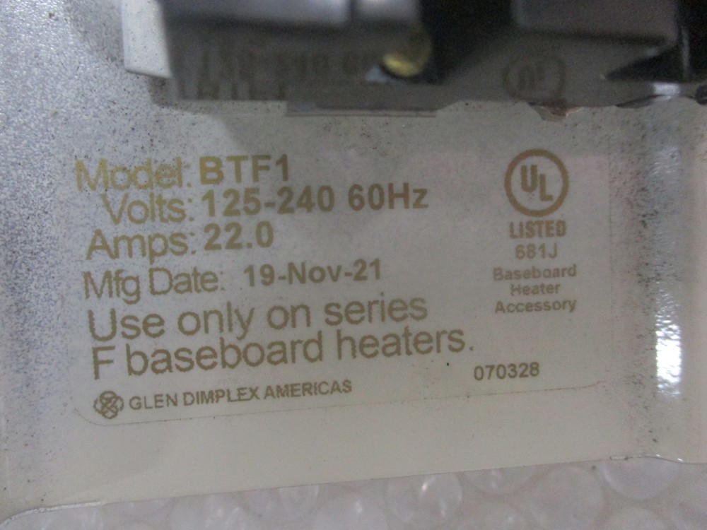 COMFORT ZONE BTF1 THERMOSTAT UNMP