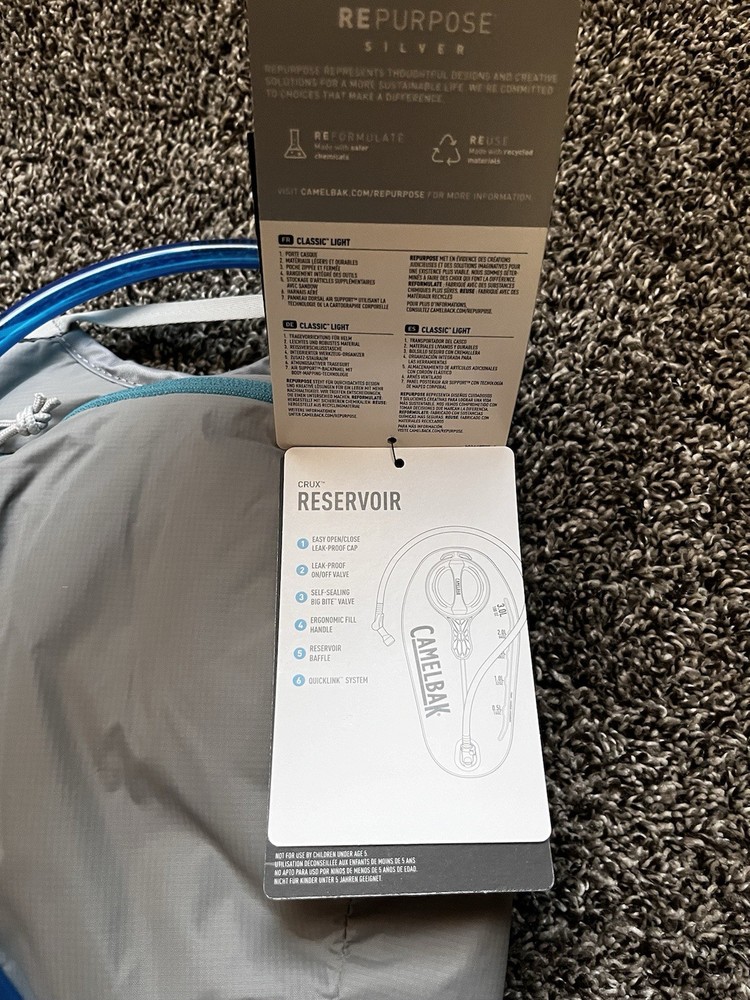 Classic Light Hydration Pack 2L (70oz) Grey Bag