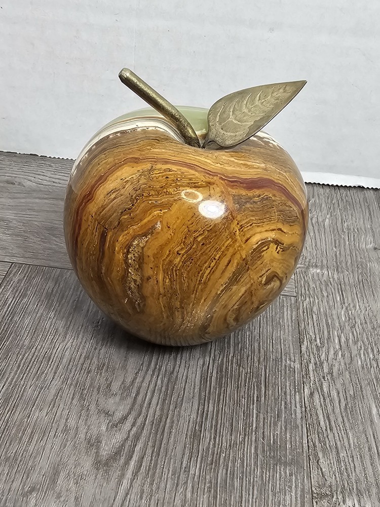 Onyx Decorative Apple Clock | Home Decor | Desk Clock | Gift Item