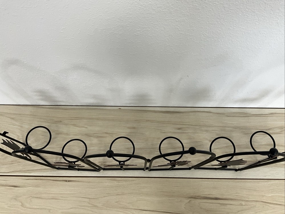 Christmas Tree And Reindeer Candle Holder 6 Panel Metal