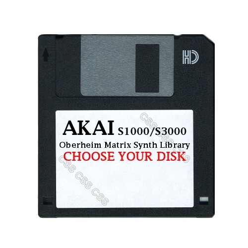 Akai S1000 / S3000 Floppy Disk Oberheim Matrix Synth Library Choose Your Disk