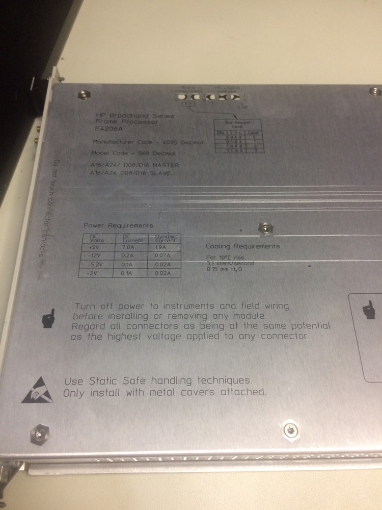 HP T1/E1 Frame Processor E4206A VXI Module