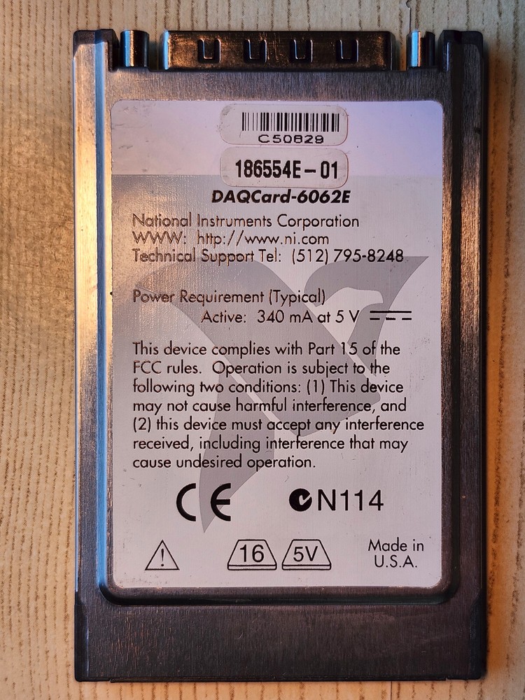 National Instruments DAQ Card-6062E