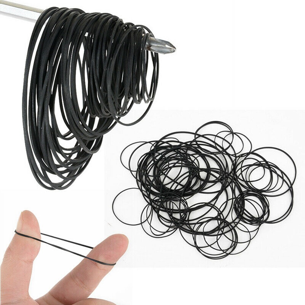 50x Universal Cassette Tape Machine Belts Assorted Common Square Rubber Belt US
