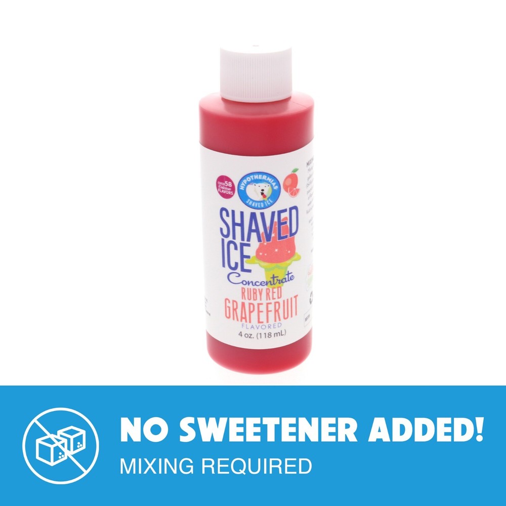 Hypothermias RUBY RED GRAPEFRUIT Flavor Syrup 🍧 Snow Cone Concentrate UNSWEET