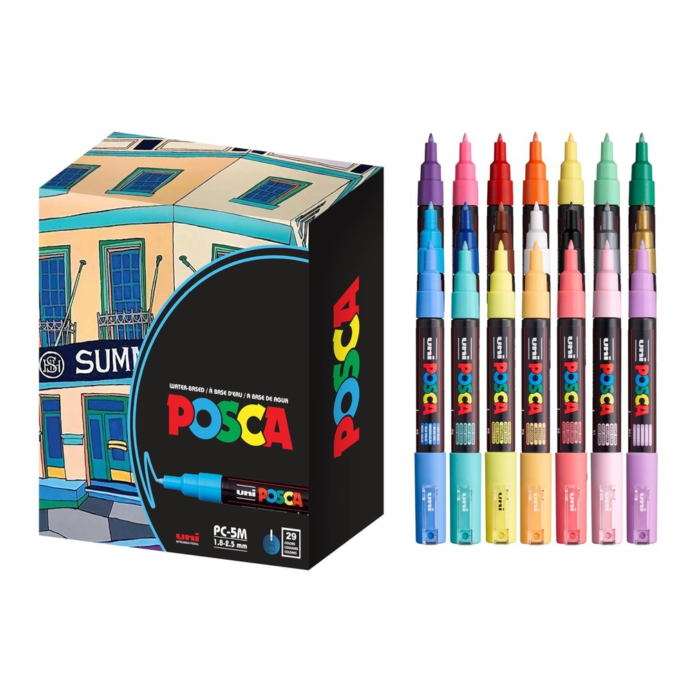 Uni Posca Paint Marker FULL RANGE Bundle Set , Mitsubishi Poster Colour ALL COLO