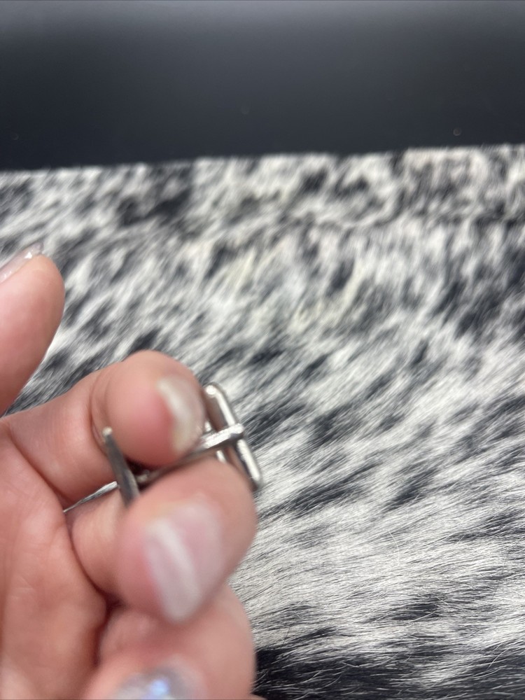 Stunning Silvertone Vintage Cuff Links #Q39