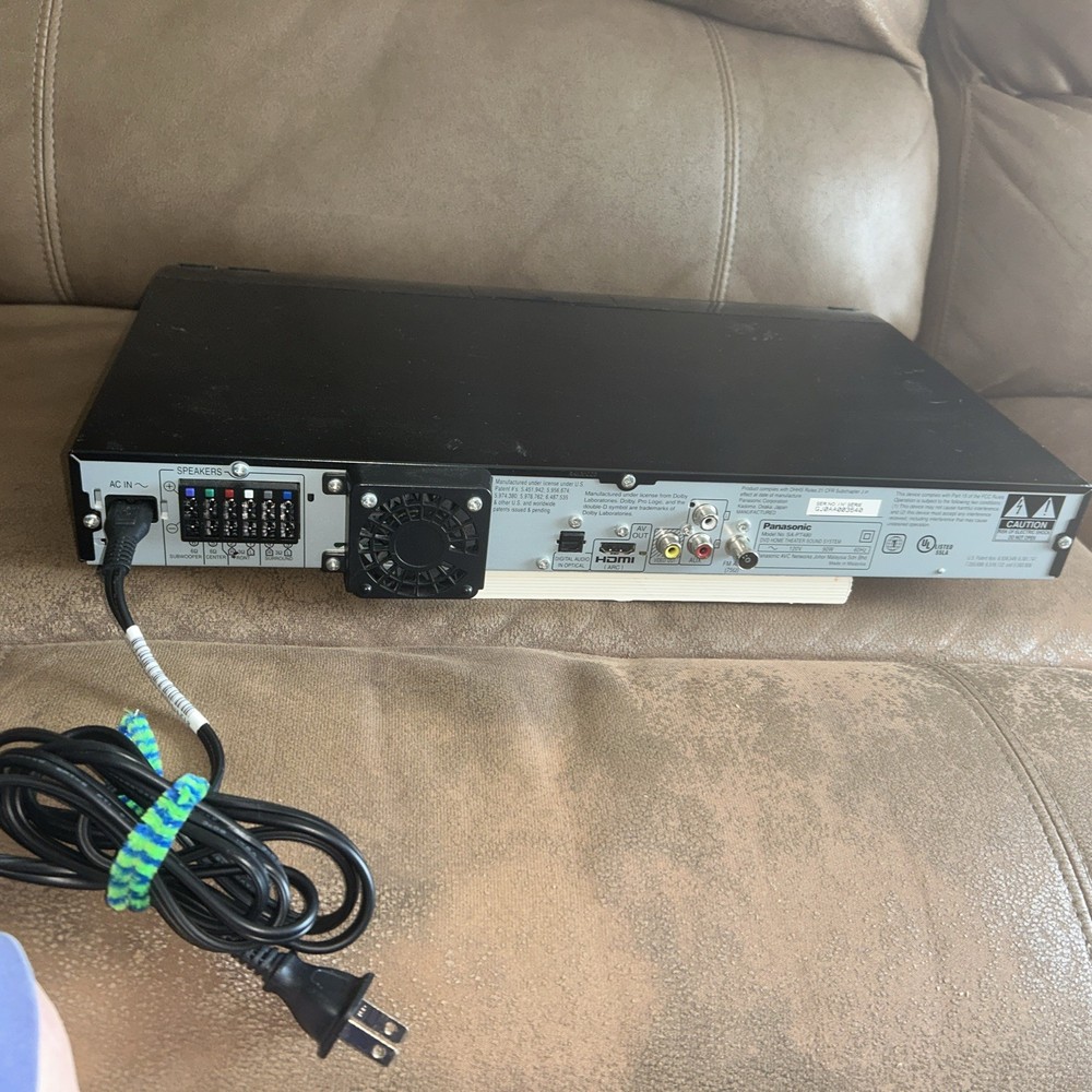 Panasonic Home Theater UNTESTED SA-PT480 HDMI DVD Player, See Notes!!