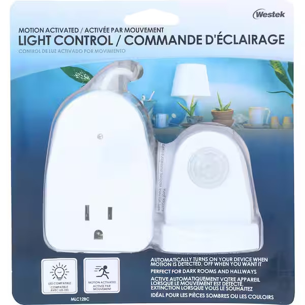 Indoor Plug-In Motion Activated Light Control