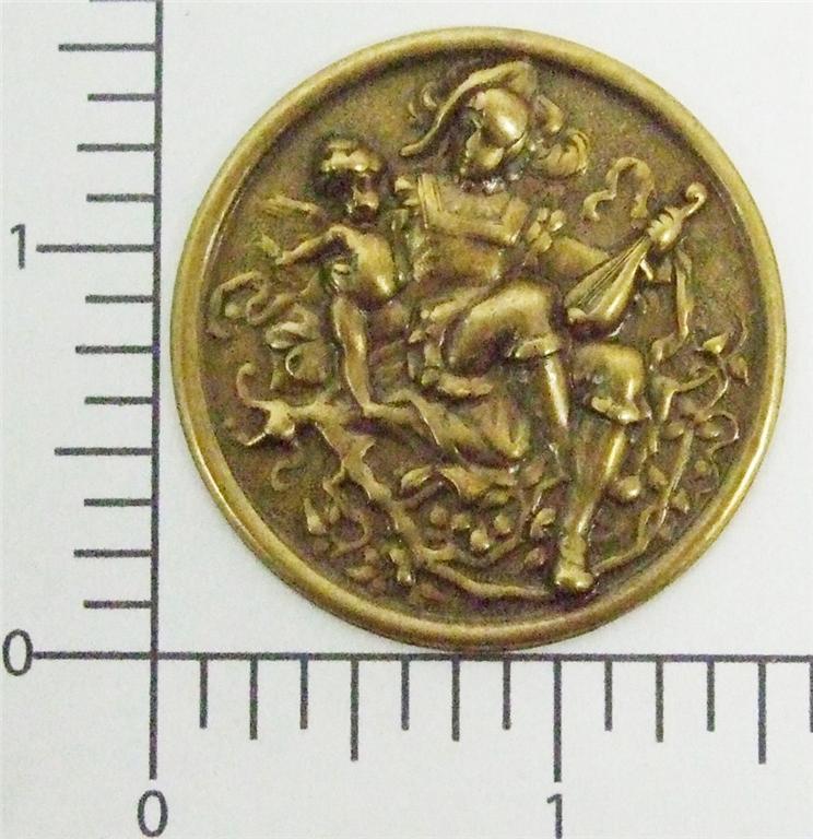 15403             Brass Oxidized Victorian Ornament Jewelry Finding