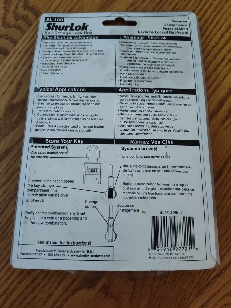 Shurlok Key Storage Lock Box B2