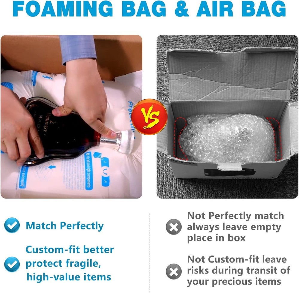 2 PCS Quick Expanding Foam Packaging System - Custom Fit for Shipping Protection