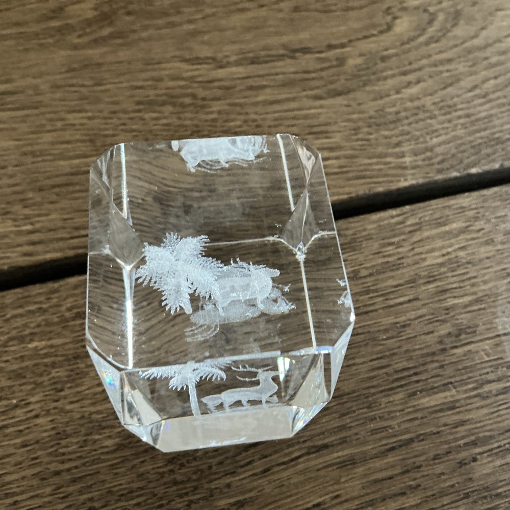 Decorative Deer And Palm Tree Figure - Florida