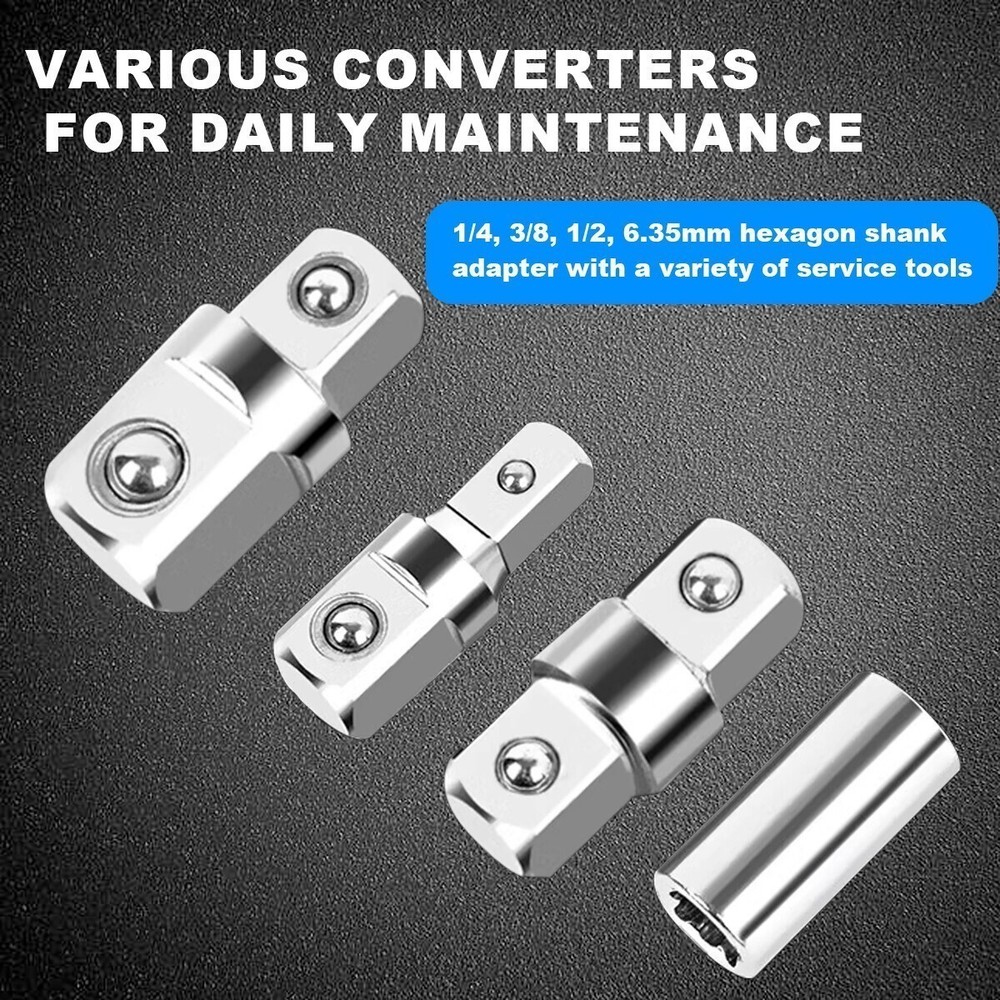 2 Pack Offset Extension Wrench Set Ratchet Spanner Wrench with Extender Adapter