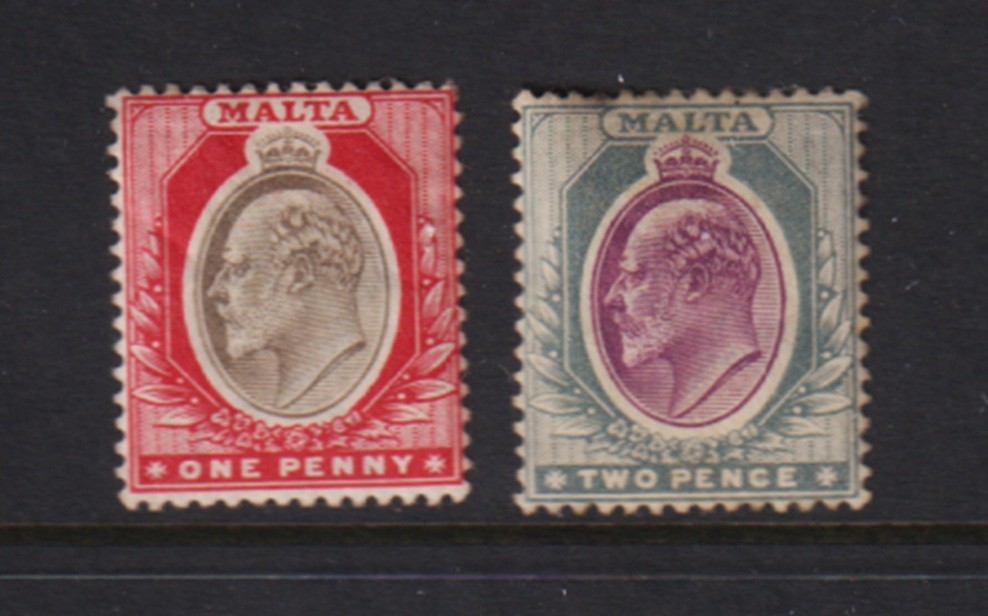 Malta - #22-23 mint, cat. $ 50.00