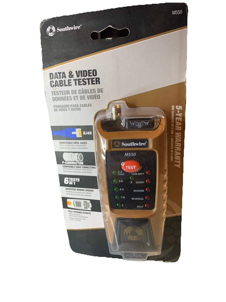 Southwire TESTER, M550 CONTINUITY FOR DATA, COAX Original Version