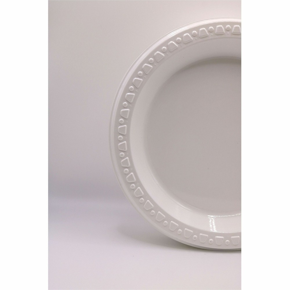 Tablemate 6644WH Plastic Plate 6" Diameter White 125/pack