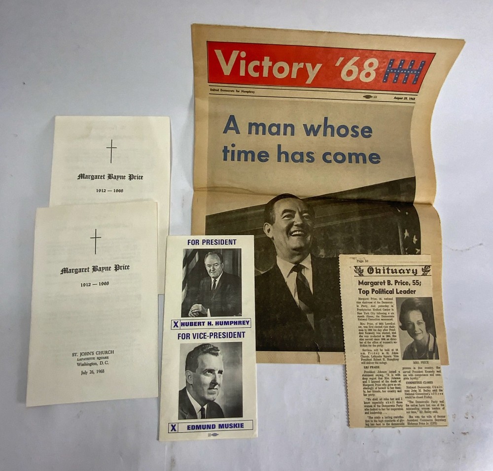1968 VINTAGE Chicago Democratic convention program & Archive