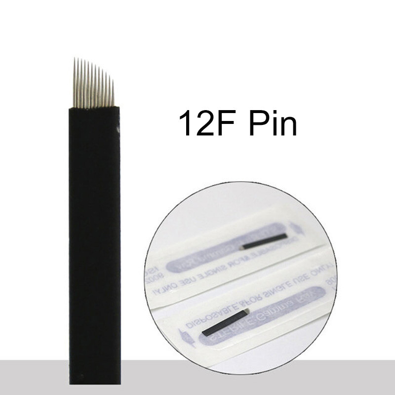 12F Pins Microblading Tebori Blade Needles Tattoo needle Permanent Makeup Needle