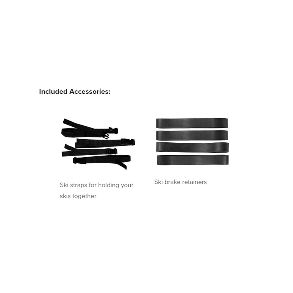 TRANSPACK Hard High Density Polyethylene Ski Case Shuttle| Molded Handles & R...