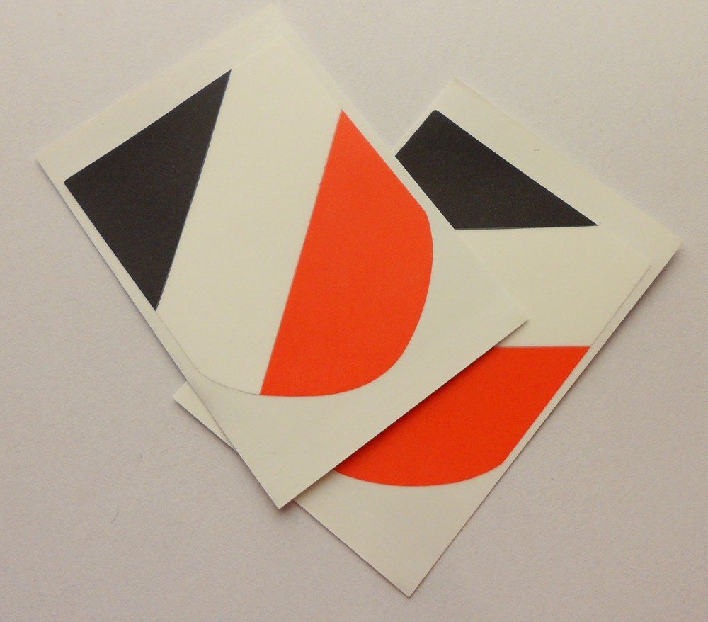 2PCS WW2 GERMAN HELMET STICKER DECAL SET
