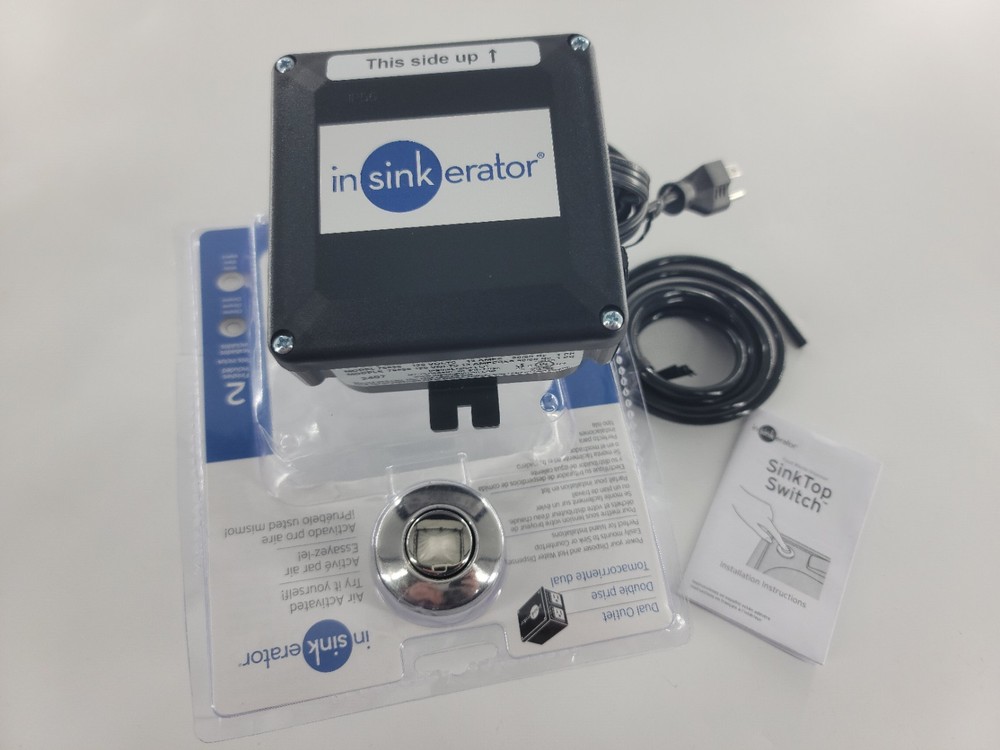 InSinkErator  76696 Air Switch for Sink with Dual Outlet   Chrome or White