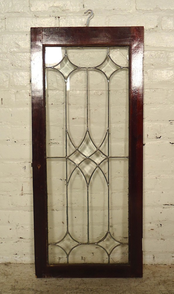 Vintage Antique Stained Glass Window Panel (2016)NS