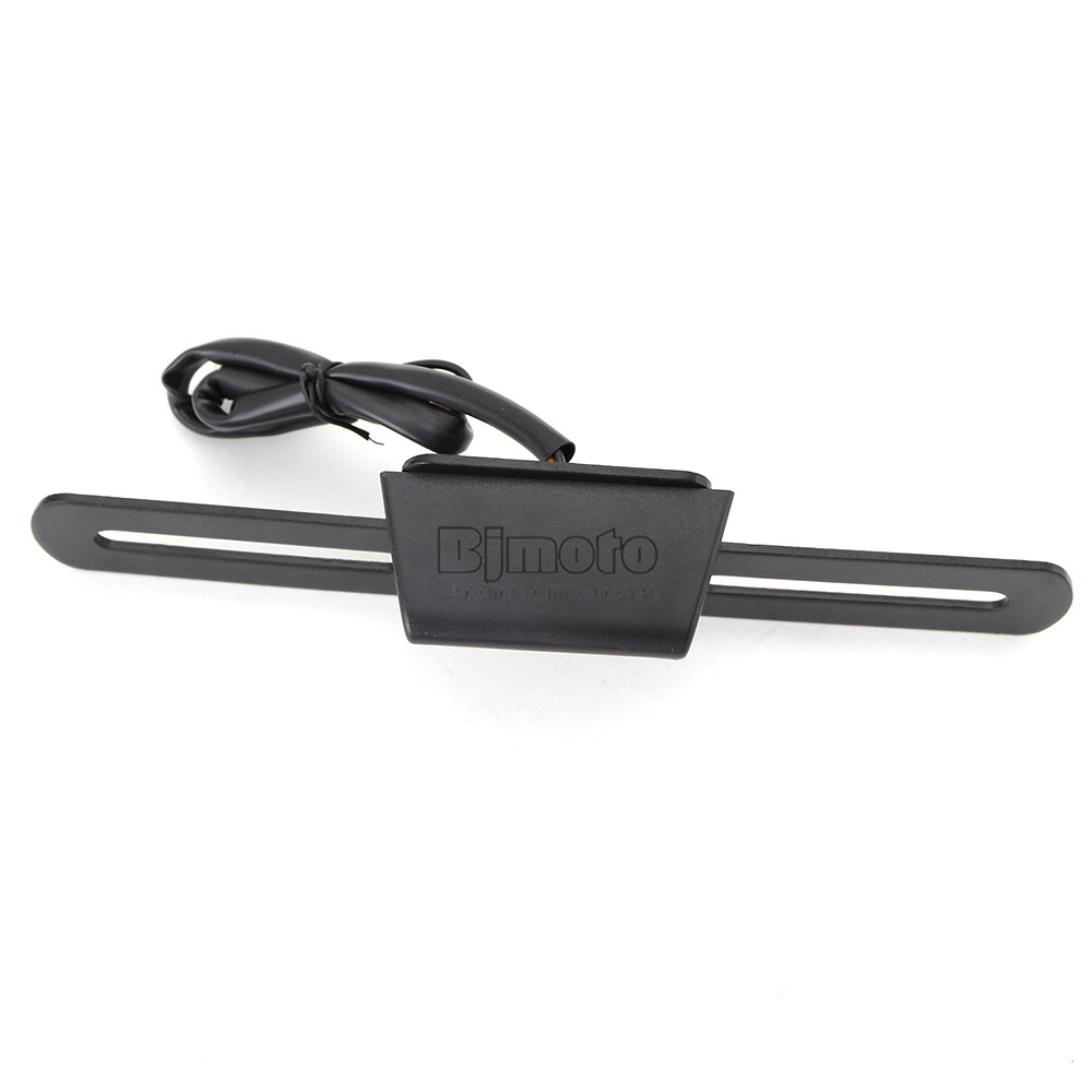 Universal Rear License Plate Holder Bracket LED Motorcycle Tail Light CNC